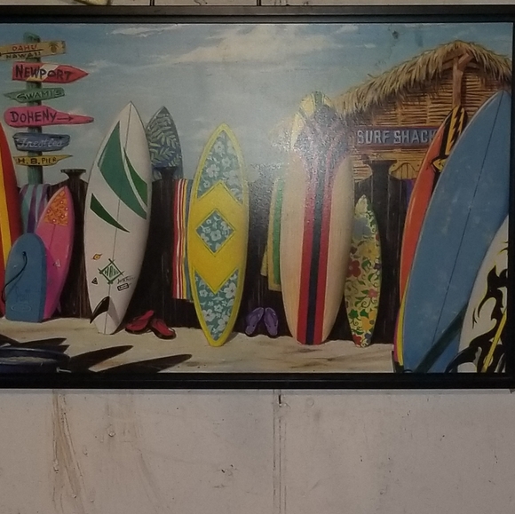 "SURF SHACK" by Scott Westmoreland Print on Canvas - Picture 3 of 14